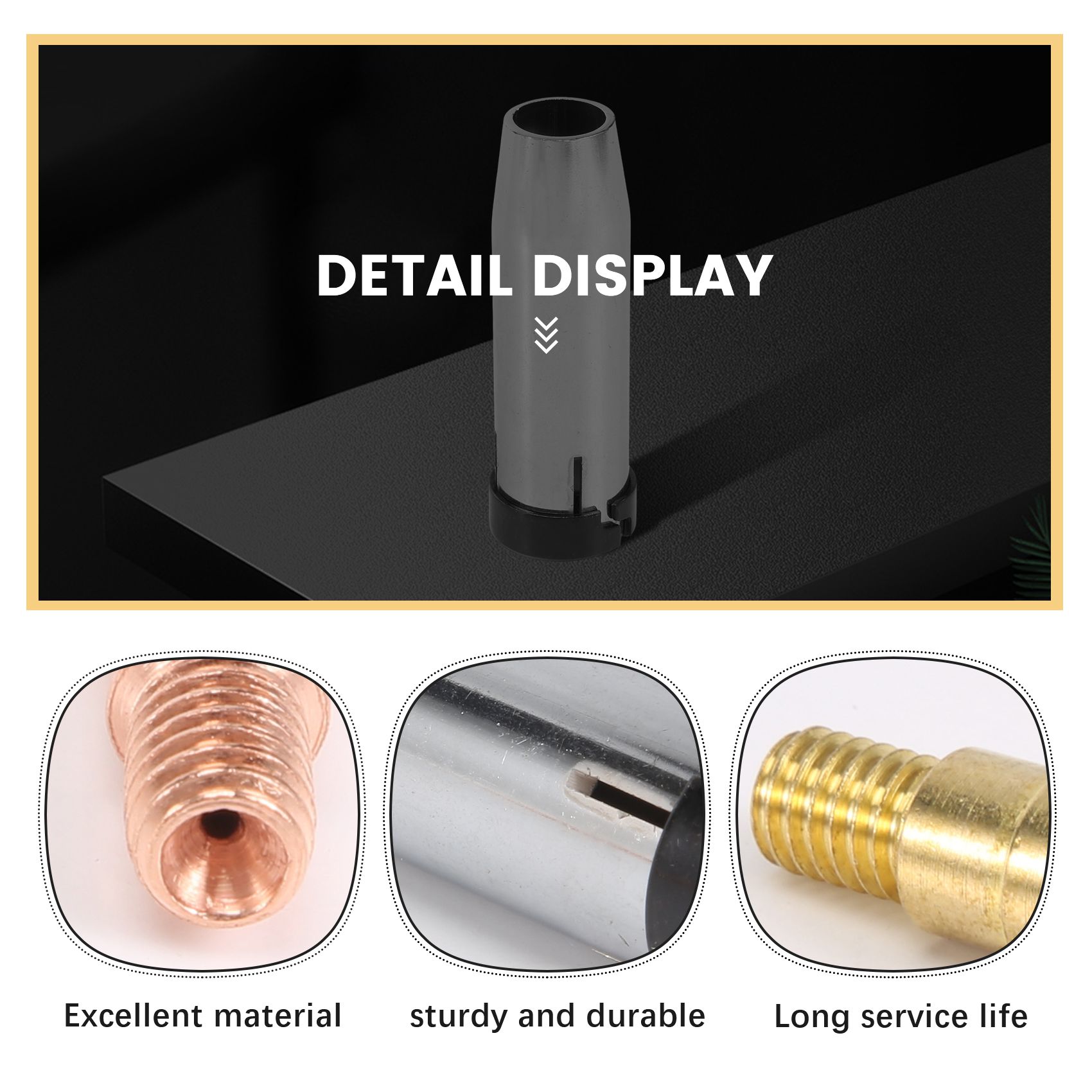 Contact Tip Conical Nozzle & 24KD MB24 MIG Welding Torch 59Pcs. 