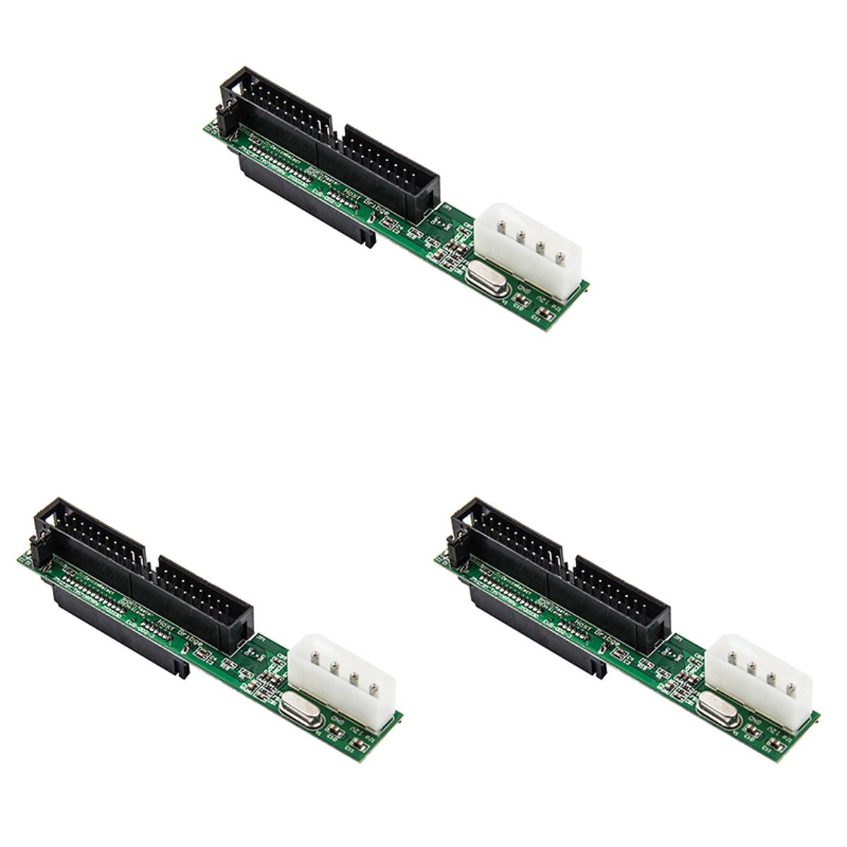 3X 7+15Pin 2.5 Sata Female to 3.5 Inch Ide Sata to Ide Adapter Converter Male 40 Pin Port for Ata 133 100 Hdd Cd
