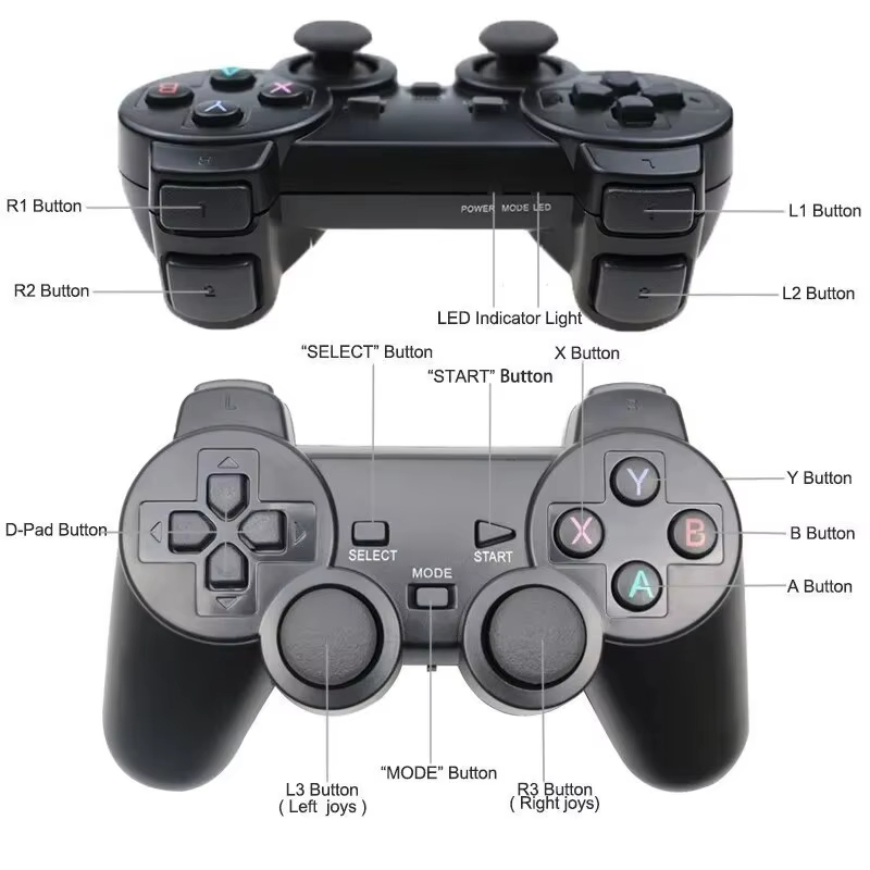 2Pcs/Lot 2.4Ghz Wireless Control Gamepad Video Game Stick Console Controller Joystick For Android TV PC BOX GAME BOX. 