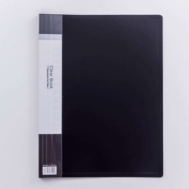 A4 file folder, multi-layer pagination insert bag, student use 60/100 page transparent music clip storage book. 