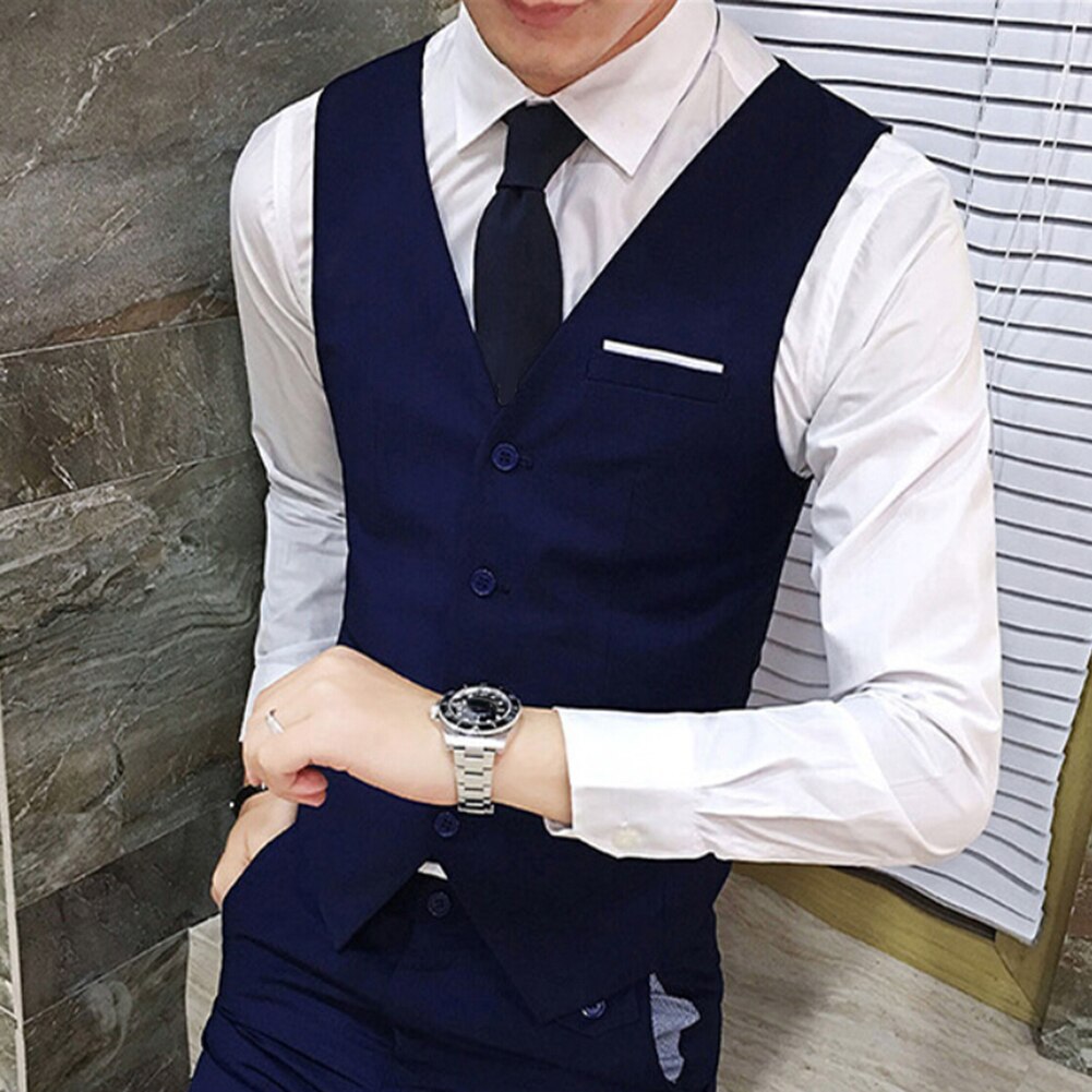 3Pcs/Set Luxury Plus Size Men Suit Set Formal Blazer +Vest +Pants Suits Sets Oversize For Men's Wedding Office Business Suit Set. 
