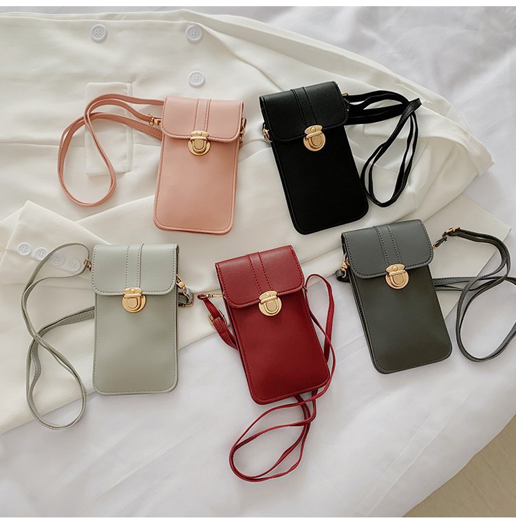 Fashion Touchable PU Leather Change Bag / Cute Crossbody bag for Touches Screen Mobile Phone / Sunmmer Travel Handb