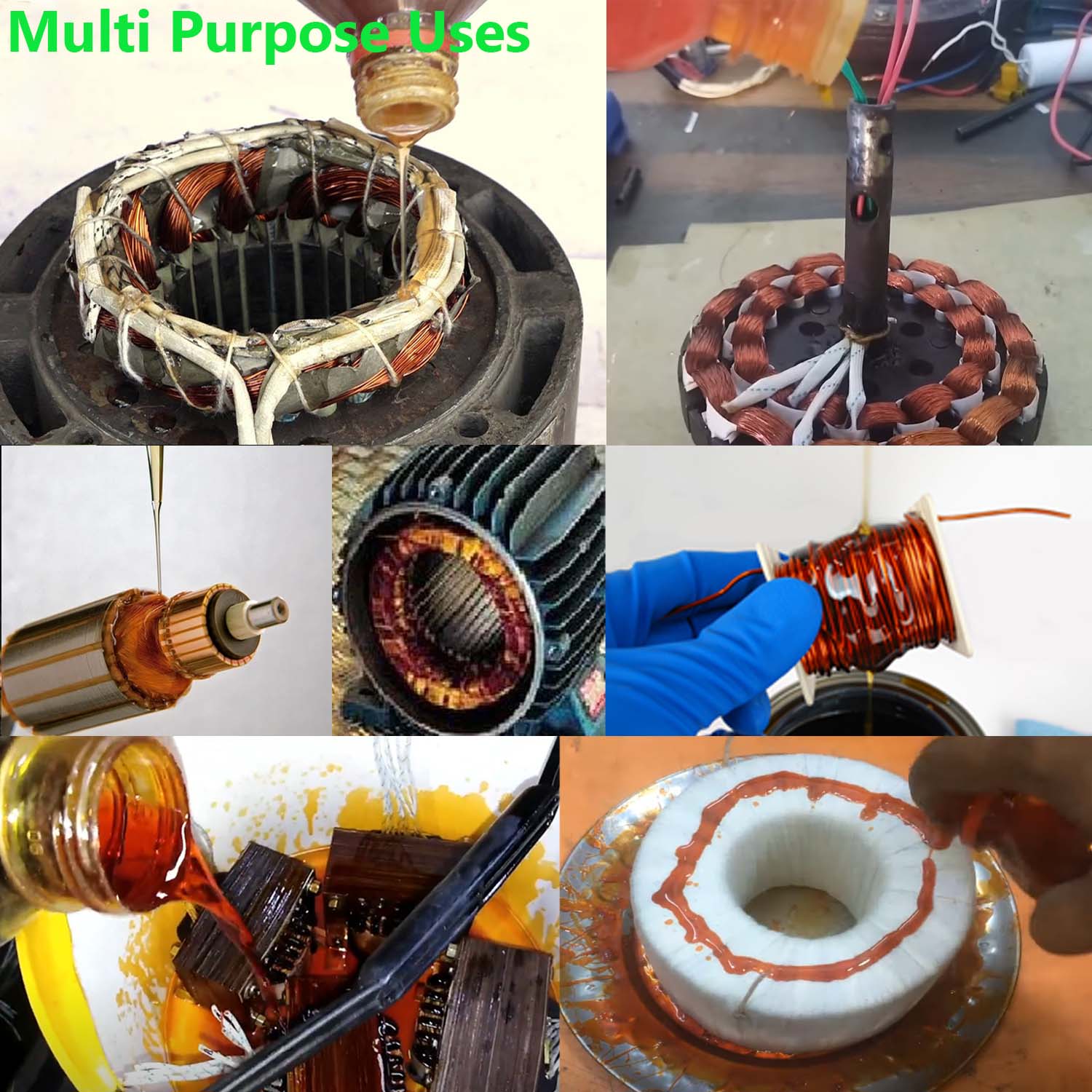 Insulating Varnish Heat-Resistant Insulation Coating For Transformers Electric Motor Alternators Fan Coil Insulation Work. 