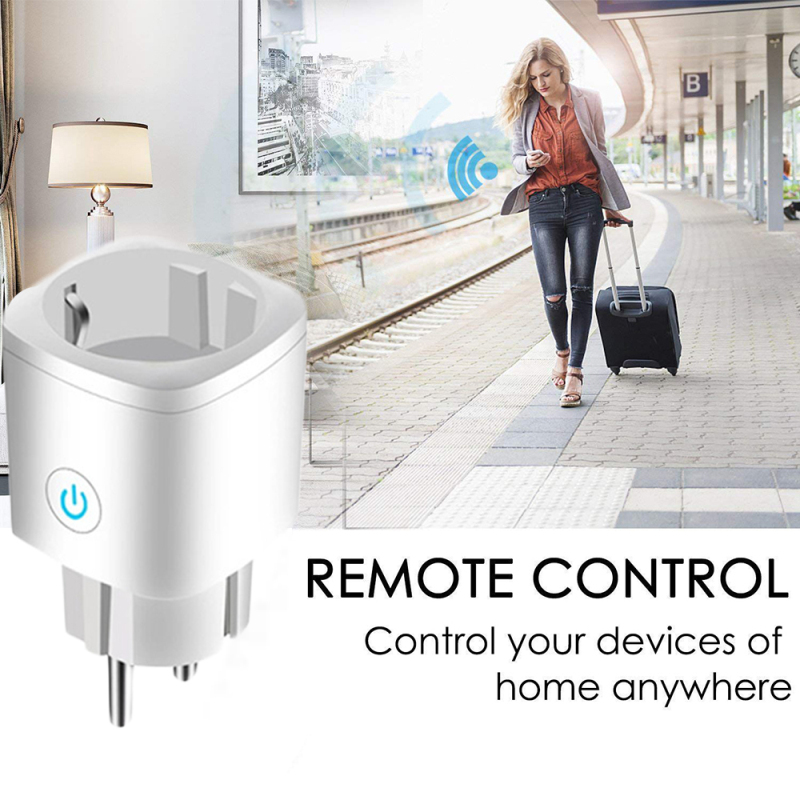 WiFi Smart Plug Outlet Tuya Remote Control Home Appliances Home Automation System Works with Alexa Google Home No Hub Required. 