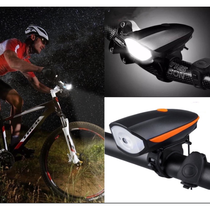 Light Up Your Bike with a Waterproof Rechargeable 2-in-1 Bicycle Light and Horn in Various Colors -Easy To use and Clean, A Unique Choice For Cyclists. 