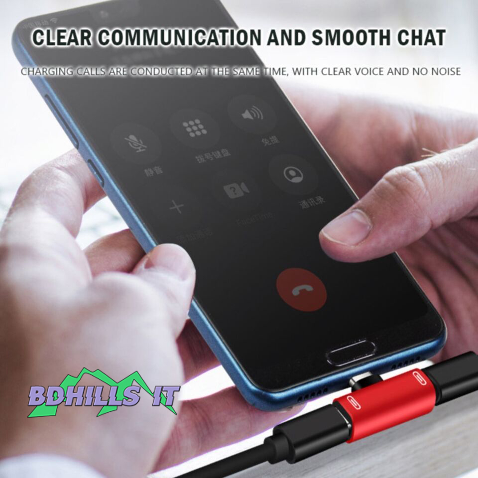 2 in1 Dual USB-C Type C Splitter Adapter to Charger and Headphone For Android US