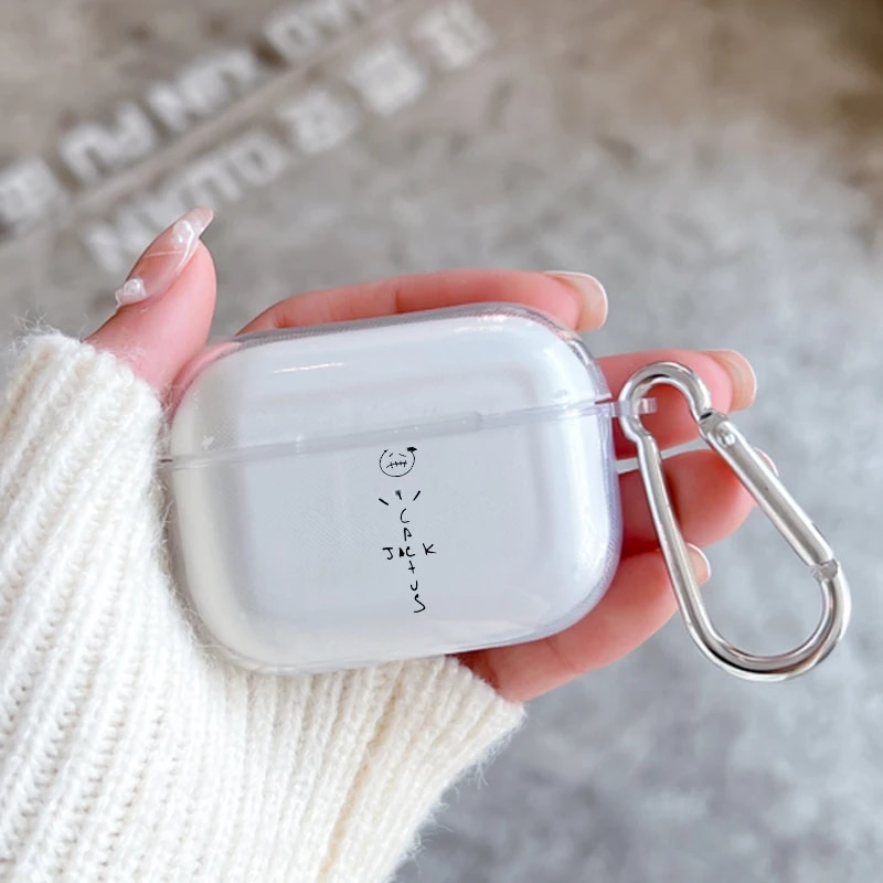 Soft Case for Apple Airpods 2 1 Earphone Cases With Hook Astroworld Travis Scott For Airpod Pro 3 Pro2 Clear Protective Covers Abandon Abandon. 