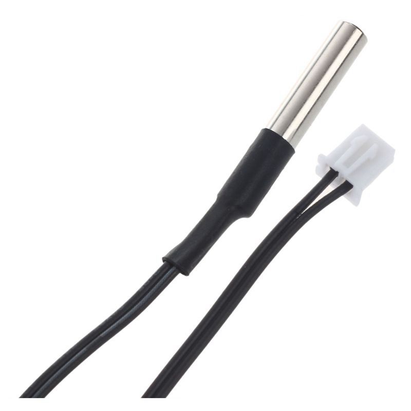 2 m NTC thermistor temperature sensor waterproof probe wire 10 K 1% 3950 black. 