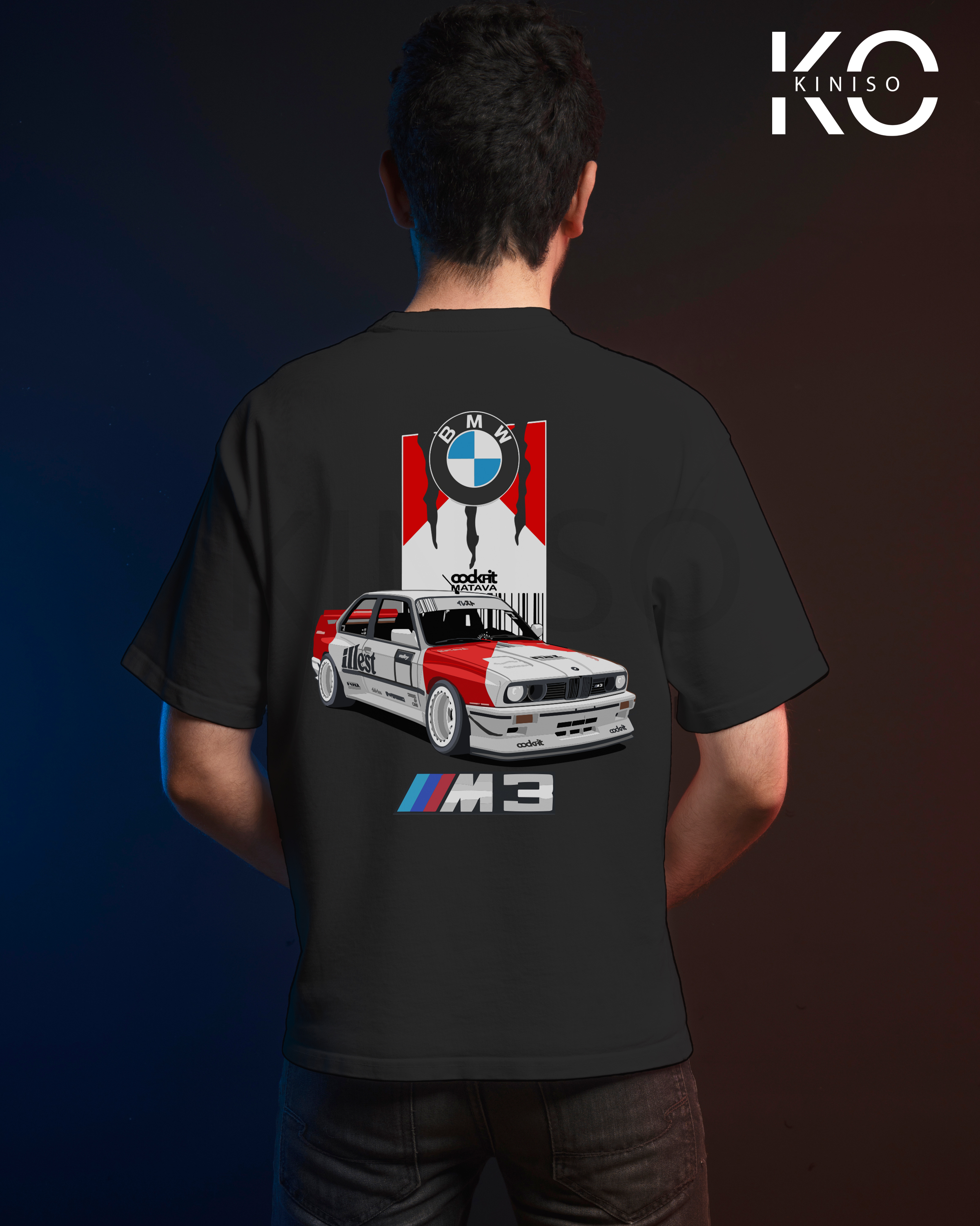 BMW Design Car Graphic T-shirt for Men in Bangladesh by KINISO