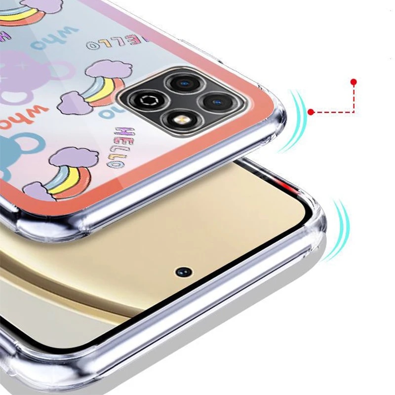 For Xiaomi Qin F21 Pro Mobile Phone Soft Shell for QIN F21Pro Qin F21Pro Airbag Shell Silicone Protective Cover Anti-fall Case. 