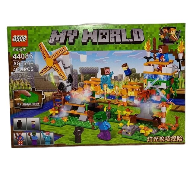 44086 Constructor Designer Minecraft my world led qs08 463 parts with LED light. 