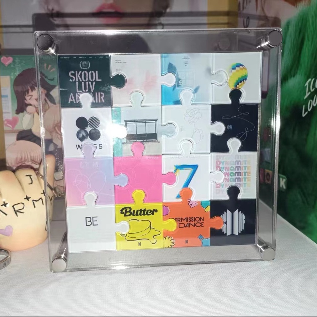 Yurui】Kpop BTS Album Acrylic Frame (puzzle Pieces Included