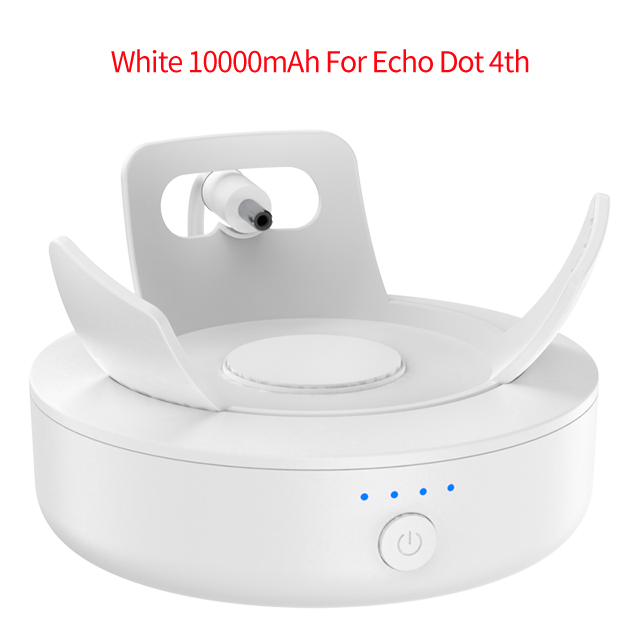 Battery Base For Alexa Echo Dot 4th 5th Gen 10000/5000 mAh Portable Rechargeable Power Bank For Smart Speaker Stand Holder. 