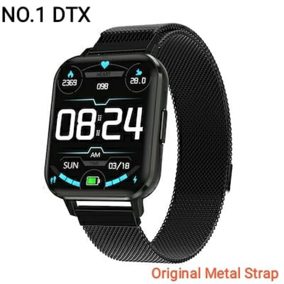 DTX Smart Watch 1.78 inch High Resolution Full Touch Screen ECG Heart Rate Blood Pressure Oxygen Monitor