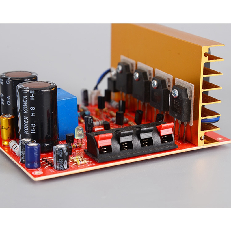 Power Amplifier Audio Board 180W+180W 2.0 Channel FET Speaker Amplifier Sound Preamplifier Dual AC18V-26V with Fan. 