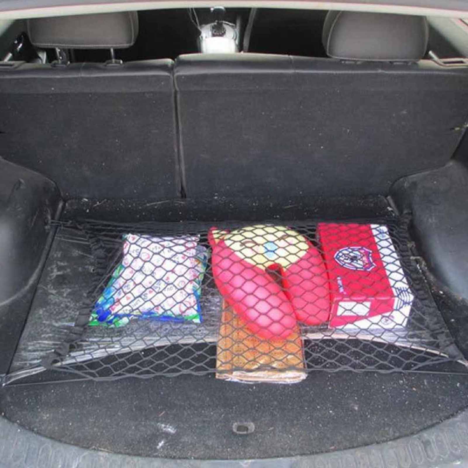 Rear Trunk Net Easy Installation Car Trunk Luggage Storage. 