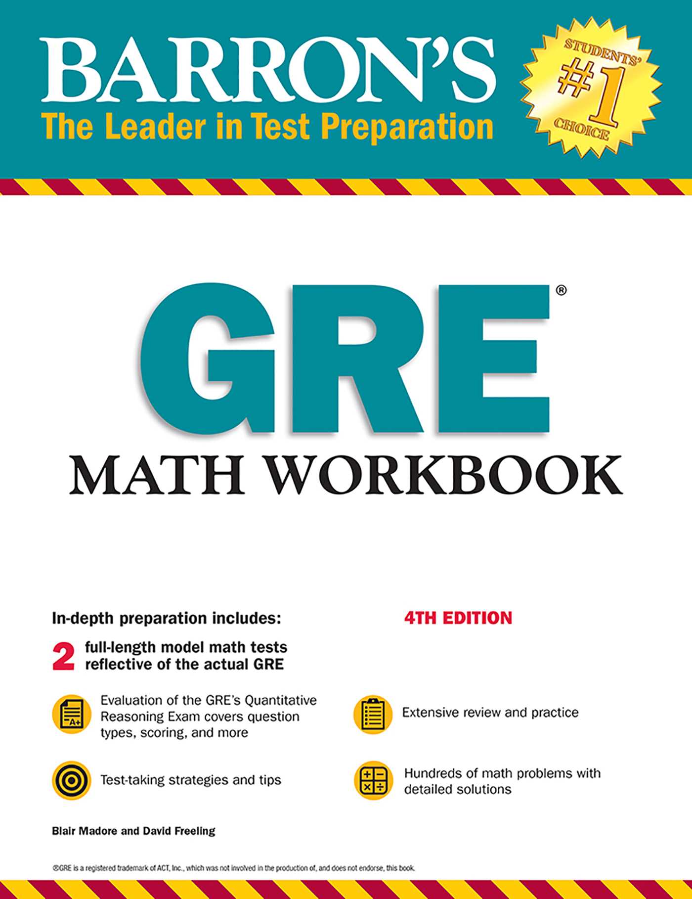 Barron's GRE Math Workbook (White Print). 