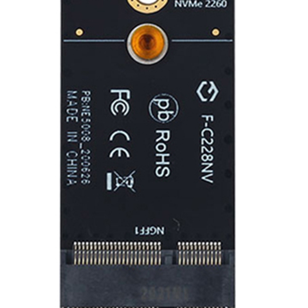 Wireless M.2 A+E Key Slot to M.2 M Key Wifi Bluetooth Adapter for AX200 9260 Bcm94352Z Card NVMe PCI Express SSD Port. 