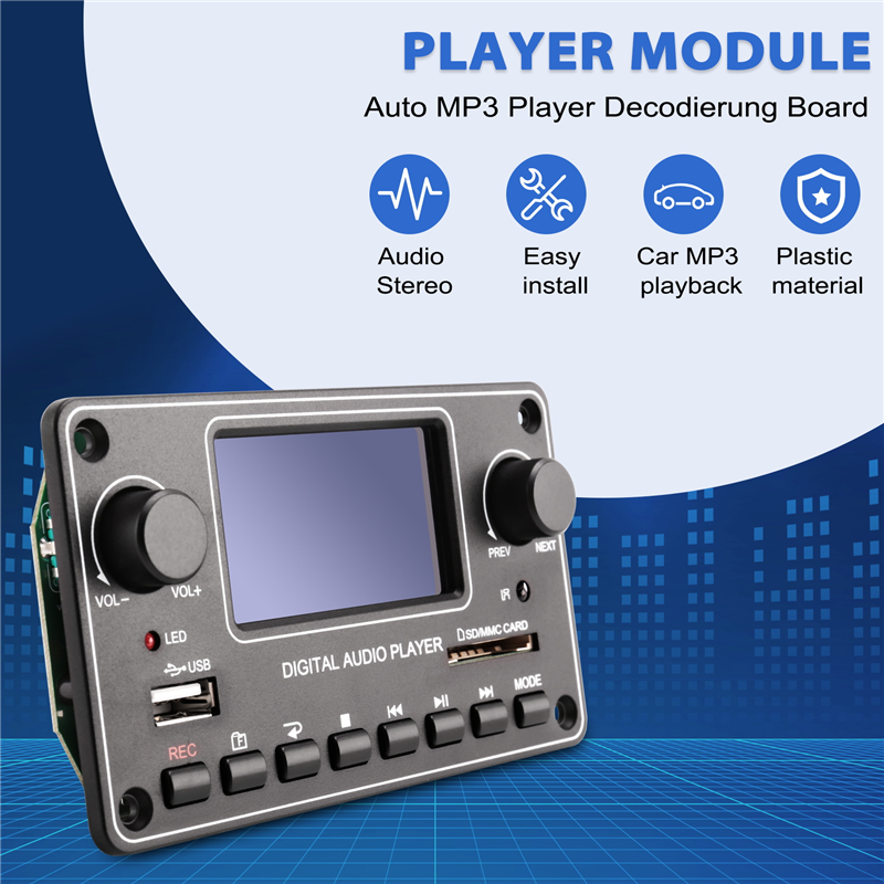 TDM157 MP3 Player Decoder Board Digital Audio Player USB SD BT Module. 