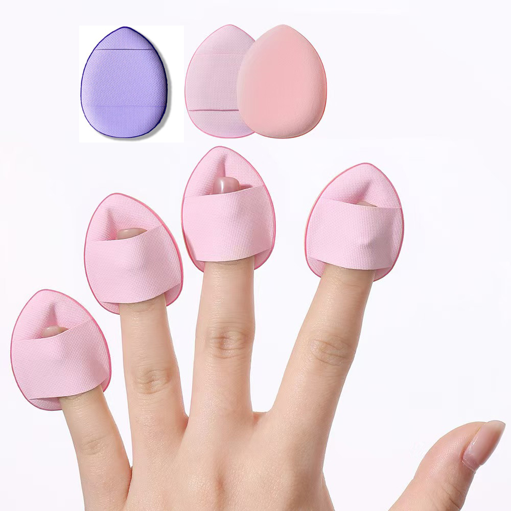 3 /5 /10 Pc Mini Size Finger Shape Air Cushion Soft Sponge Cosmetic Puff Foundation Makeup Blender Under.