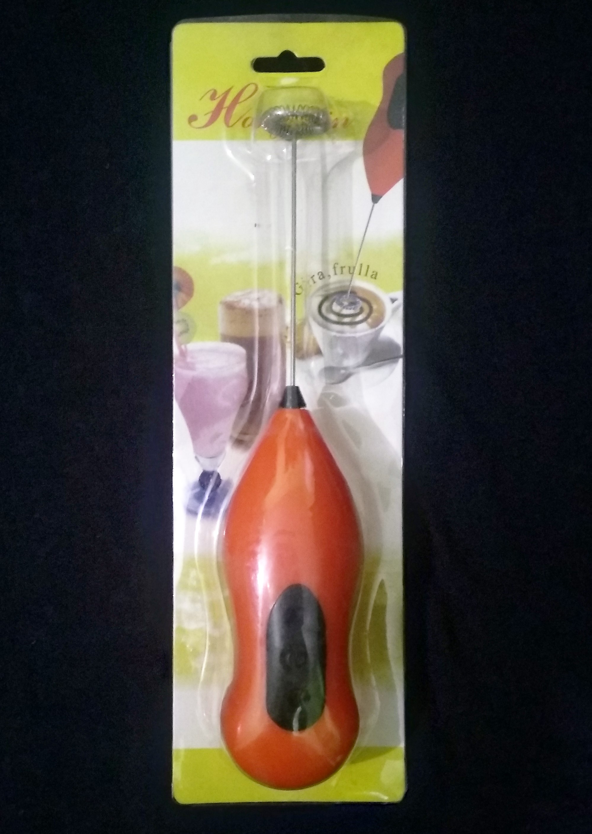 Portable Hand Blender For Lassi, Milk, Coffee Mixer, Egg Beater Mixer Battery Operated - Coffee Mixer. 