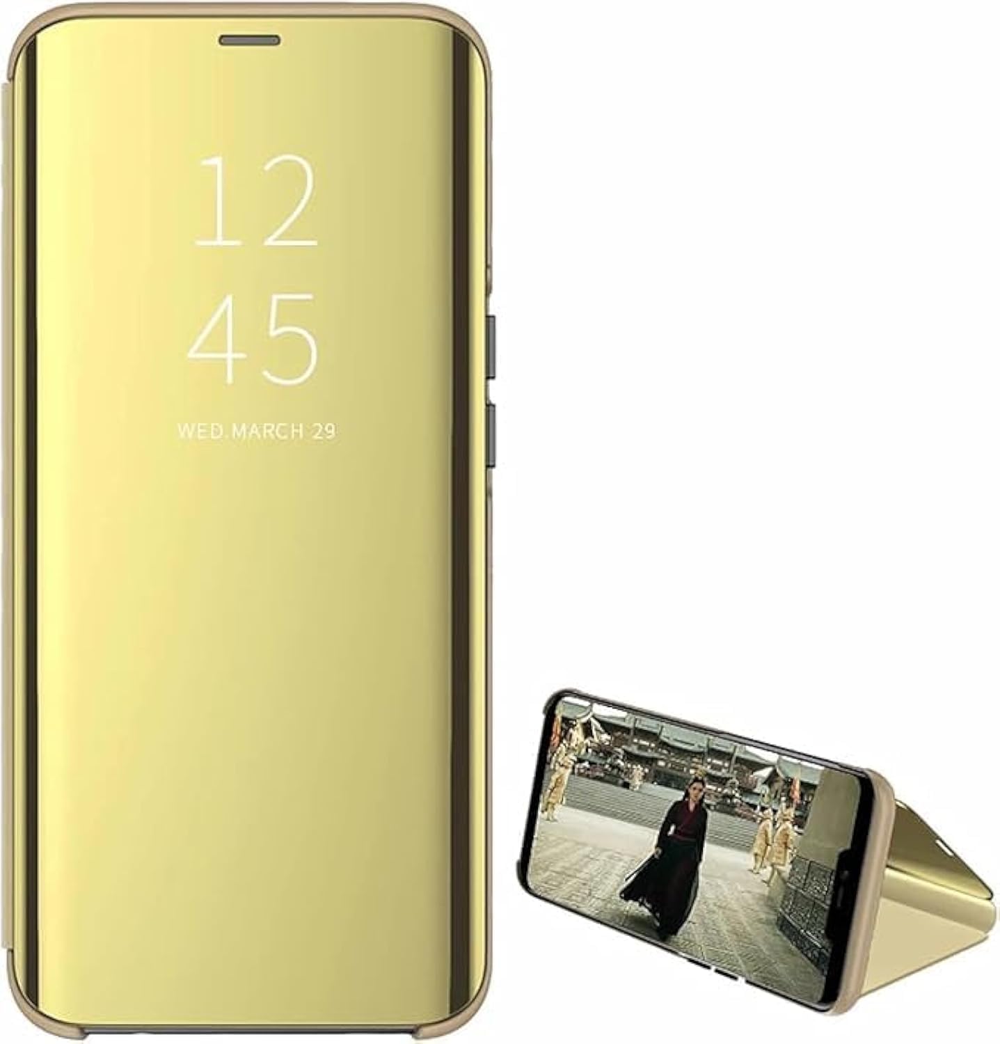 Flip Mirror Case For Samsung Galaxy S7 EDGE Clear View Mirror Stand Flip Cover