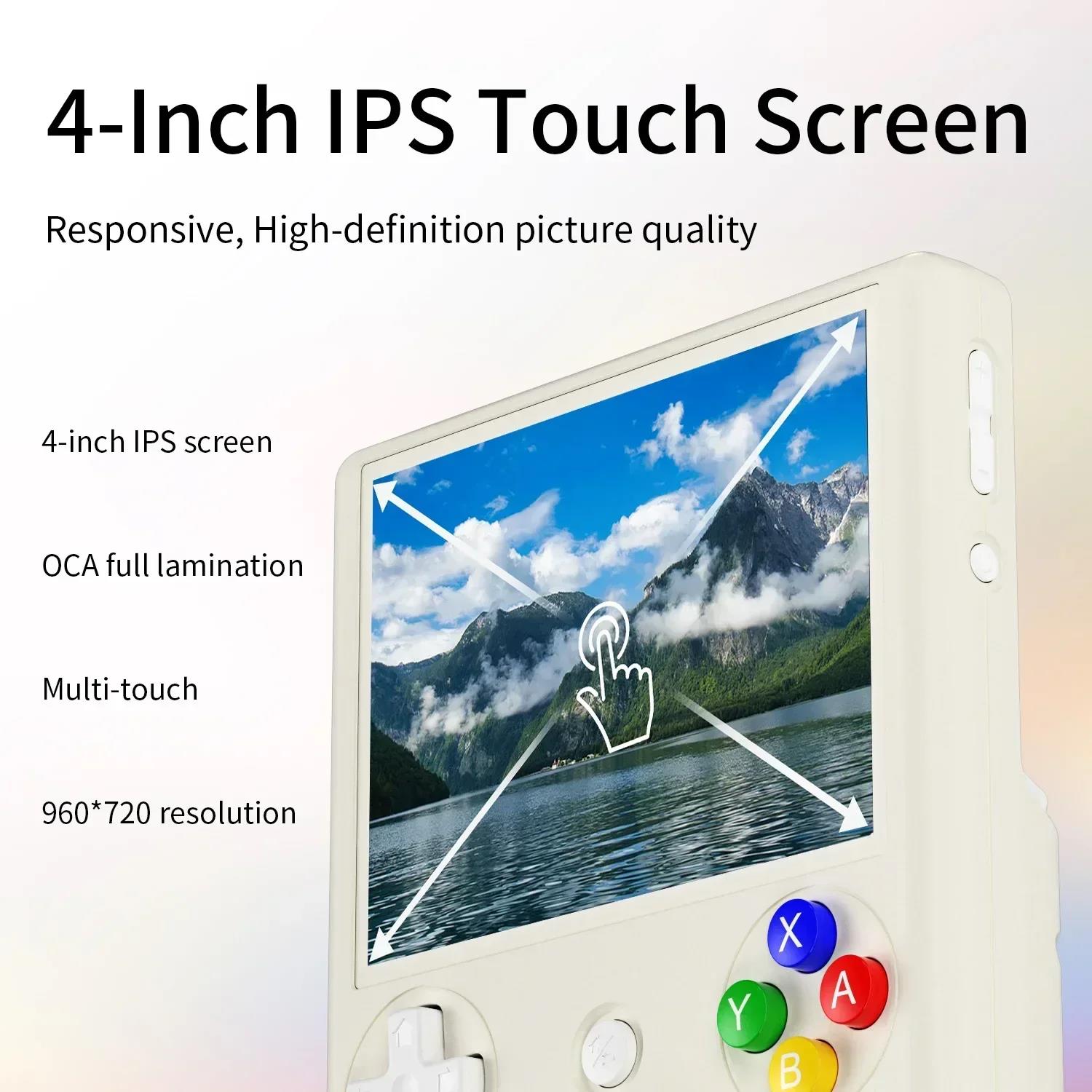 ANBERNIC RG406V Retro Handheld Game Console IPS 4 Inch Screen Multi Touch 960x720 RGB Light Android 128/256G Card 8000+ Games. 