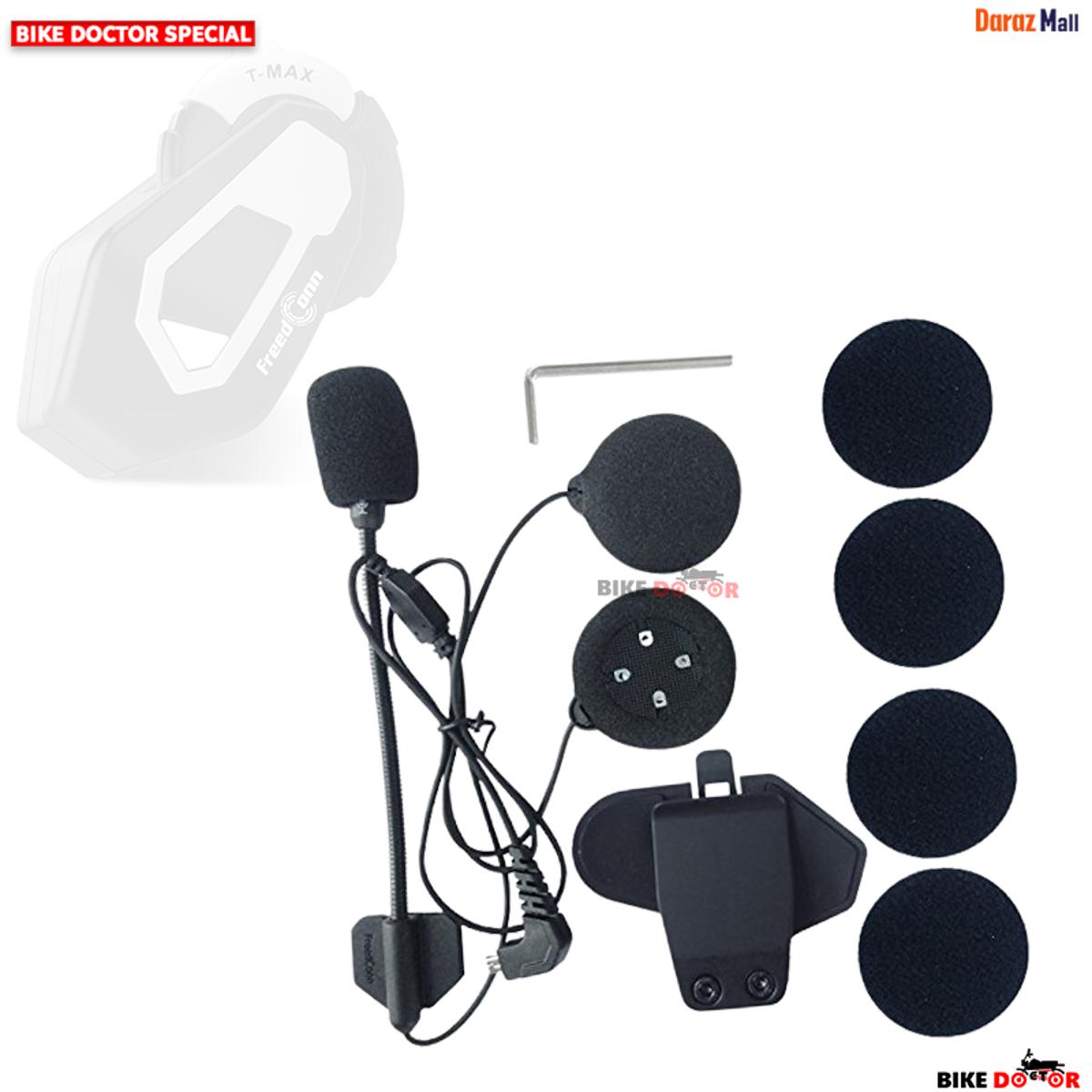 Freedconn T-MAX Bluetooth Motorcycle Helmet Full Accessories Set Without Clip