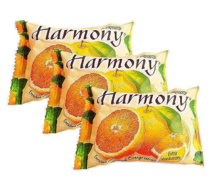 Harmony Fruity Orange Soap (3 pcs) - 45 gm. 