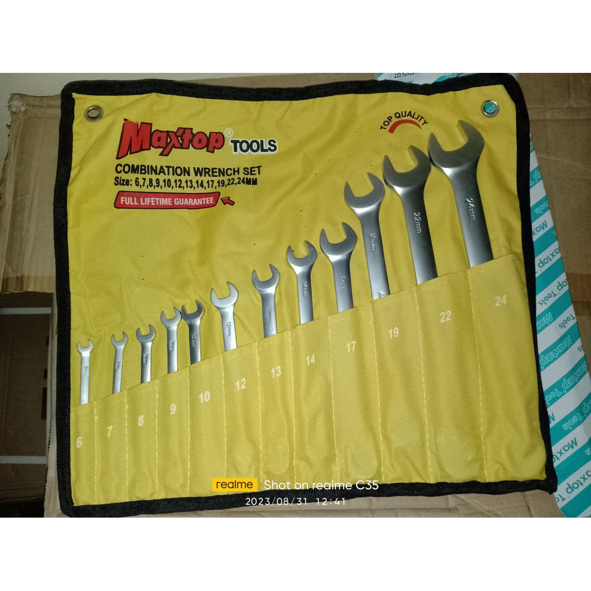 Maxtop Tools Double Ring Offset Spanner Set