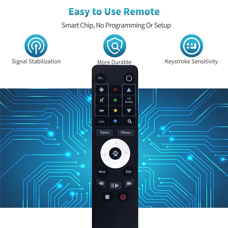 Replace Remote Control for Fetch H671T M616T M605T H626T for Gen 2 Mighty Mini Mighty Set Top 4K TV Box HD Recorder Component Parts. 