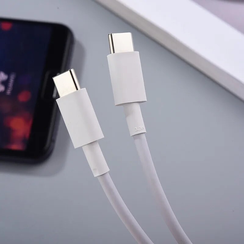 Original For Huawei 3.3A USB Type C PD Fast Charging Cable 1m/1.8m USB-C Data Cord For Matebook 16/D15/D14/X Pro/X/14 MagicBook. 
