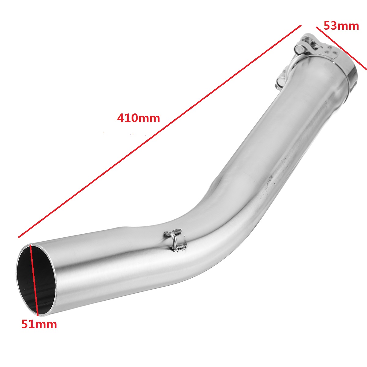 motor tool Motorcycle Exhaust Middle Pipe Link Pipe Slip On Section Muffler for motorcycle For Yamaha YZF R6 mid pipe R61998-2005. 