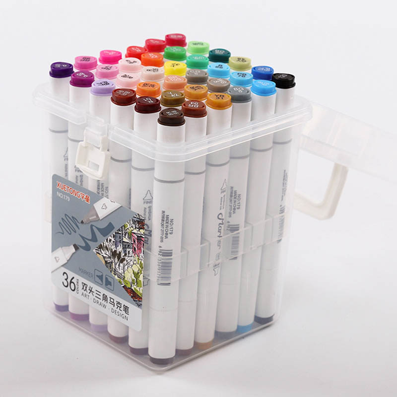 Instant Dry Dual Tip Alco Art Markers 12/24/36/48/60. 