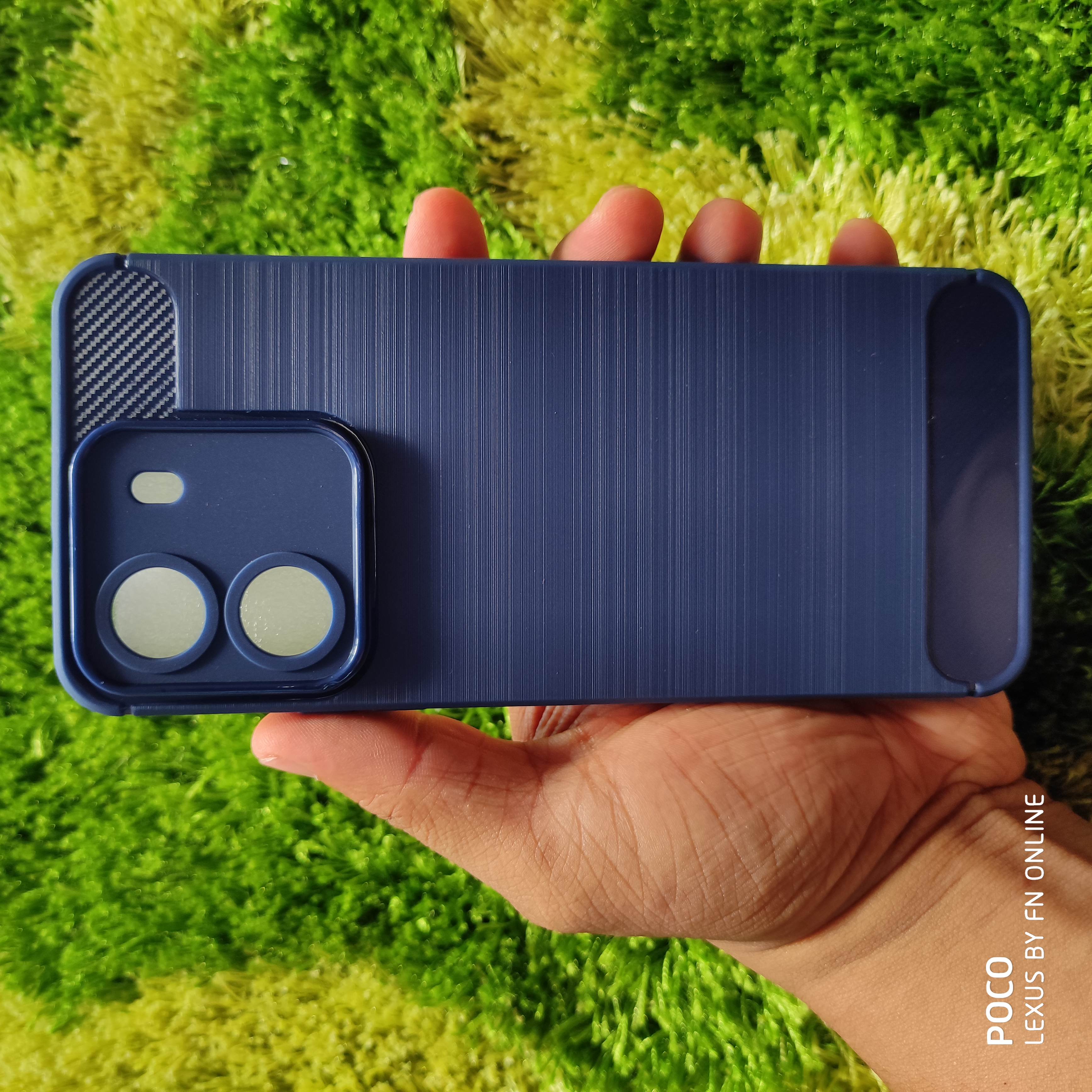 For Lava Benco S1 Silicone Back Cover With Carbon Fiber Texture Bencos1 S 1 s1back Part. 