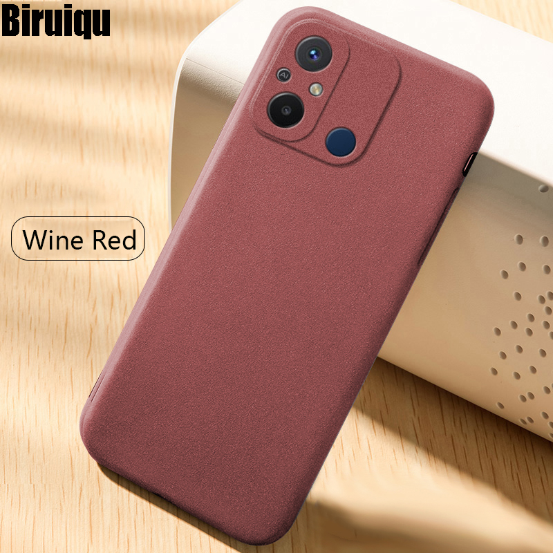 SEAHAI Cover Per Xiaomi Redmi 12C/11A, Custodia Antiurdo Con Airbag, Silicone Morbido E TPU, Protezione Anticaduta - Grigio Chiaro