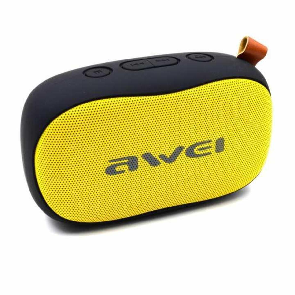 Awei Y900 - Wireless Bluetooth Speaker - Black and Yellow. 