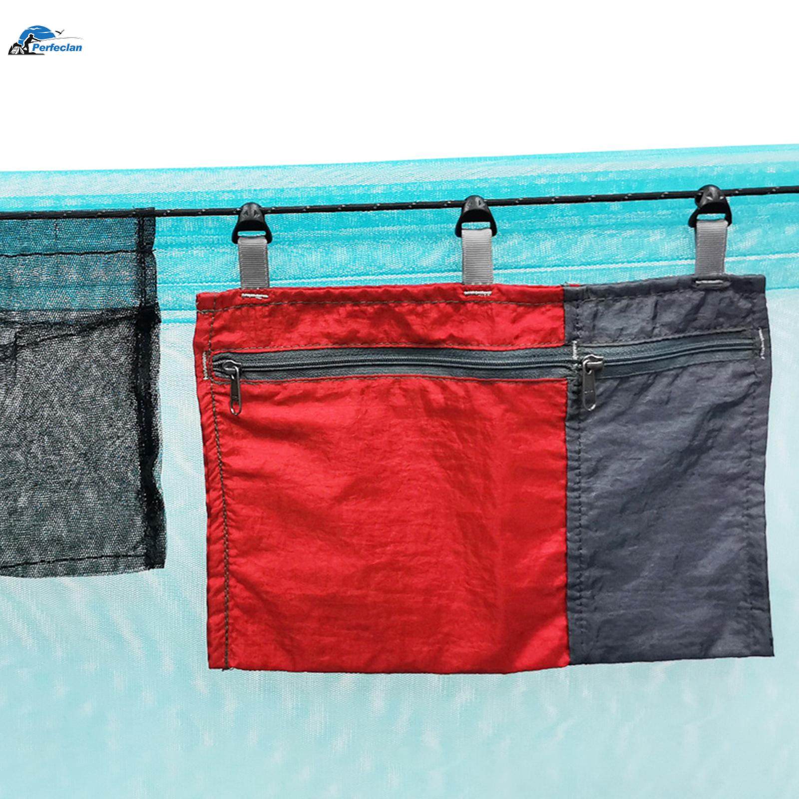 Hammock Organizer Storage Container Hanging 5 Pockets Folding Dangling Pouch Hammock Storage Bag for Camping Climbing Small Items. 