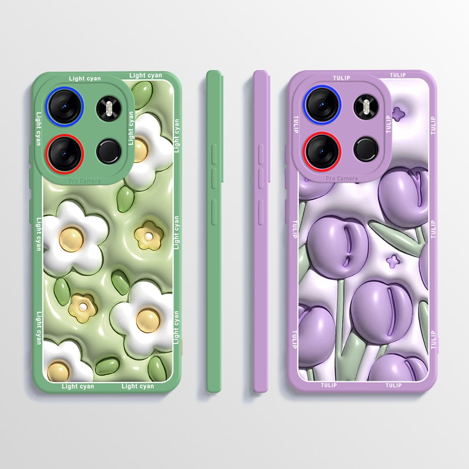 For Tecno Pop 7 Pro BF7 Case Cute Panda Dinosaur Soft Liquid Shockproof Cover For Tecno Spark Go 2023 Phone Cases Coque. 