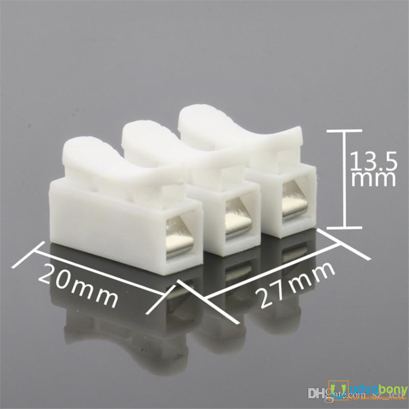2Pcs- 3 Position Box Press Type Connector For Electrical Cables Connectors Clamp Terminal. 