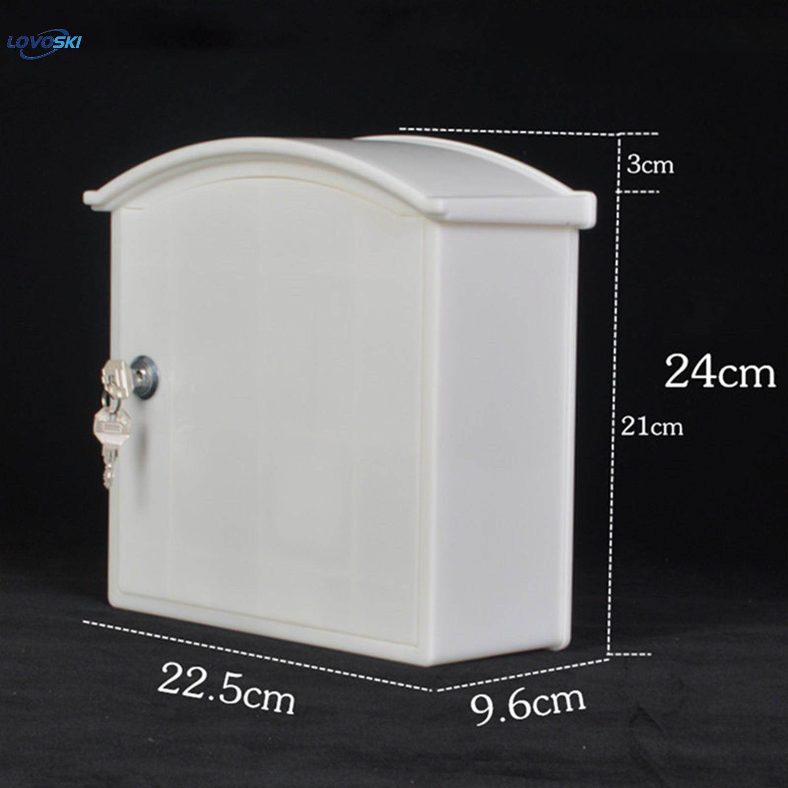 Wall Mounted Milk Box with Lock Tool Box Practical Mailbox Lightweight Milk Crate for Cafe Household. 