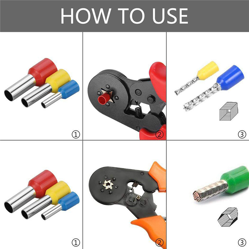 Wire Ferrules Connector Terminals Kit Wire Connector Kit 1200PCS Assortment Ferrule Wire Connector Kit Insulated Cord Pin End. 