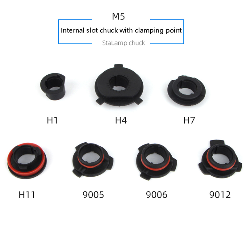 Car LED Headlight Bulb Base Adapter Socket Holder H1 H4 H7 H11 9005 9006 9012 High Temperature Resistance Automobile LED Lamp Chuck Hudduo. 