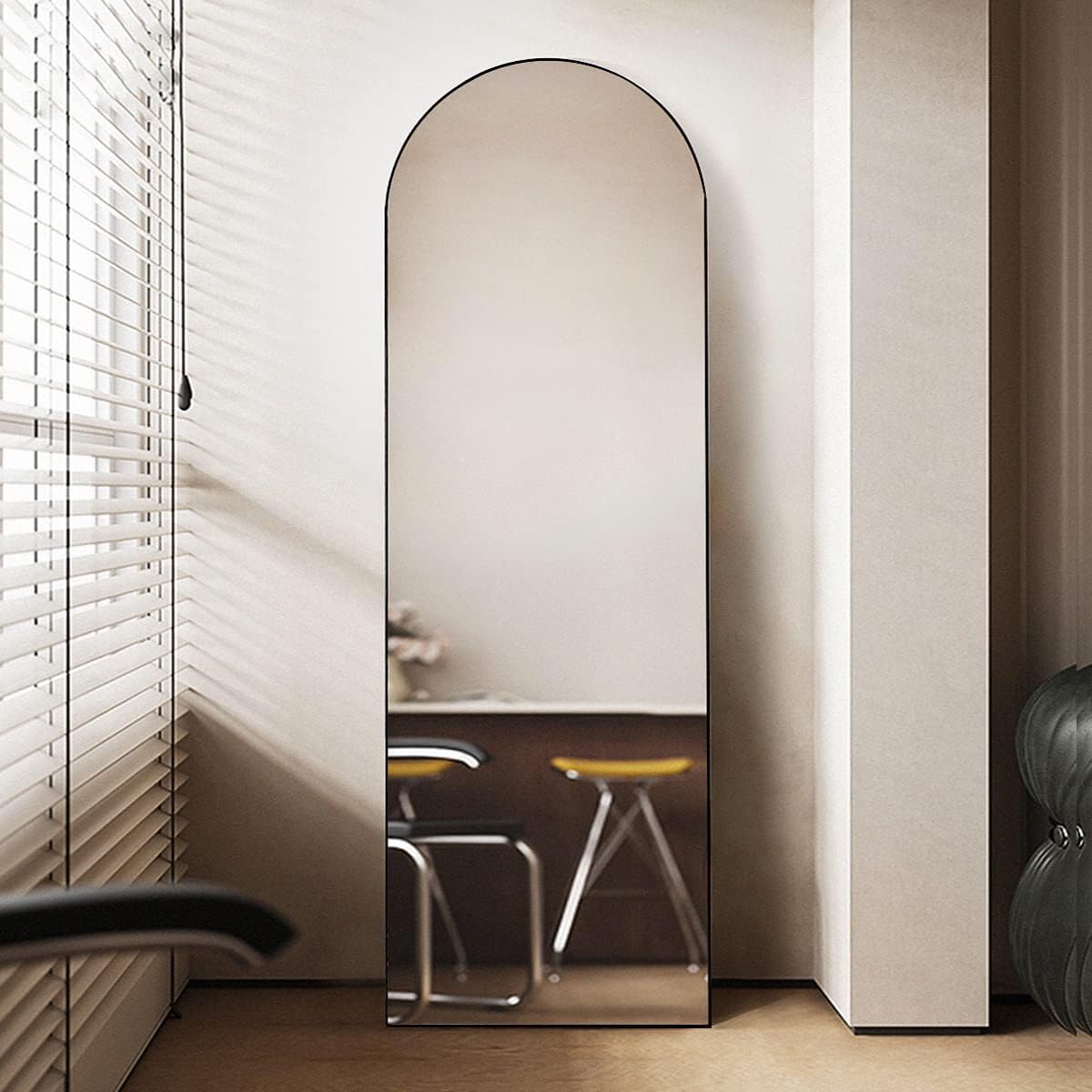 58×18 Arched Full Length Mirror Arched with Stand, Standing , Full Body Mirror, Large Mirror, Arched Wall Mirror,. 