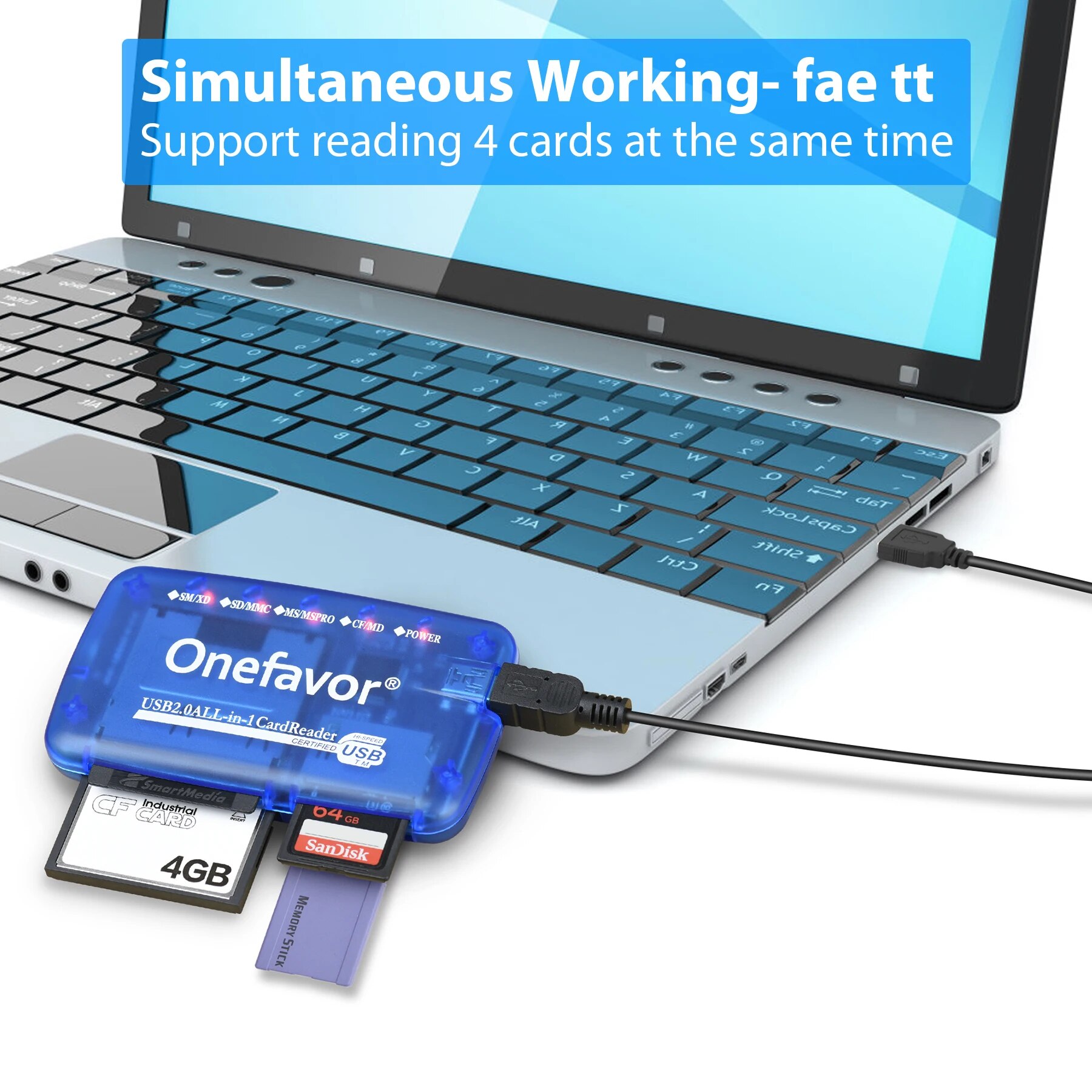 Multifunctional SM Card Reader Olympus CCD Camera SmartMedia Card Readable CF SD MS XD Card All-In-One Universal Card Reader. 
