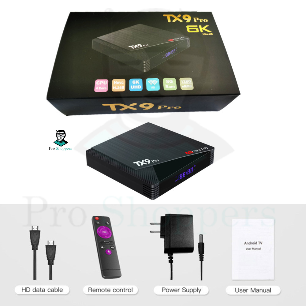 Tx9 Pro Android Smart Tv Box Support Toffee Binge 4K TV Box Upgrade 6K Android Smart TV Box TX9 PRO Android TV Box Price In Bangladesh. 