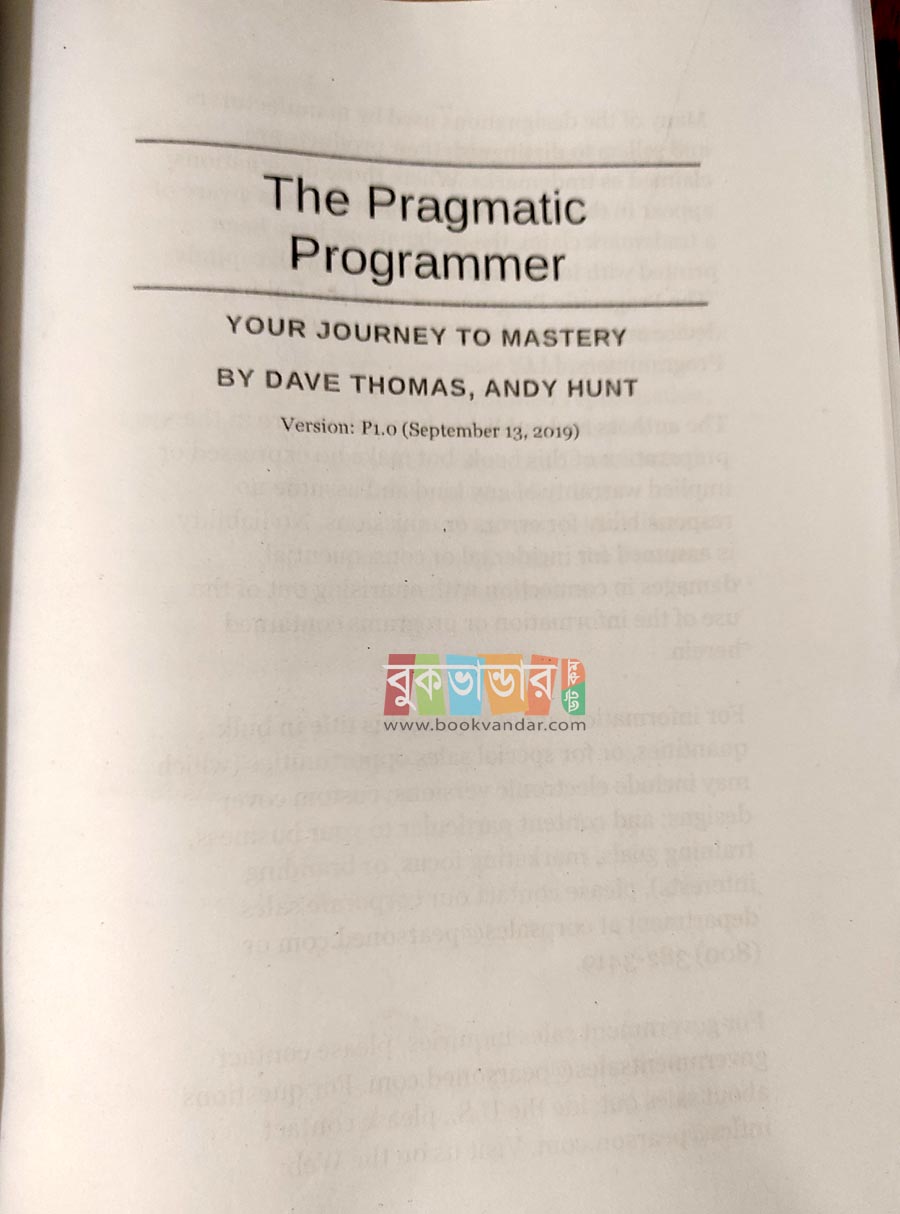 The Pragmatic Programmer by David Thomas and Andrew Hunt. 
