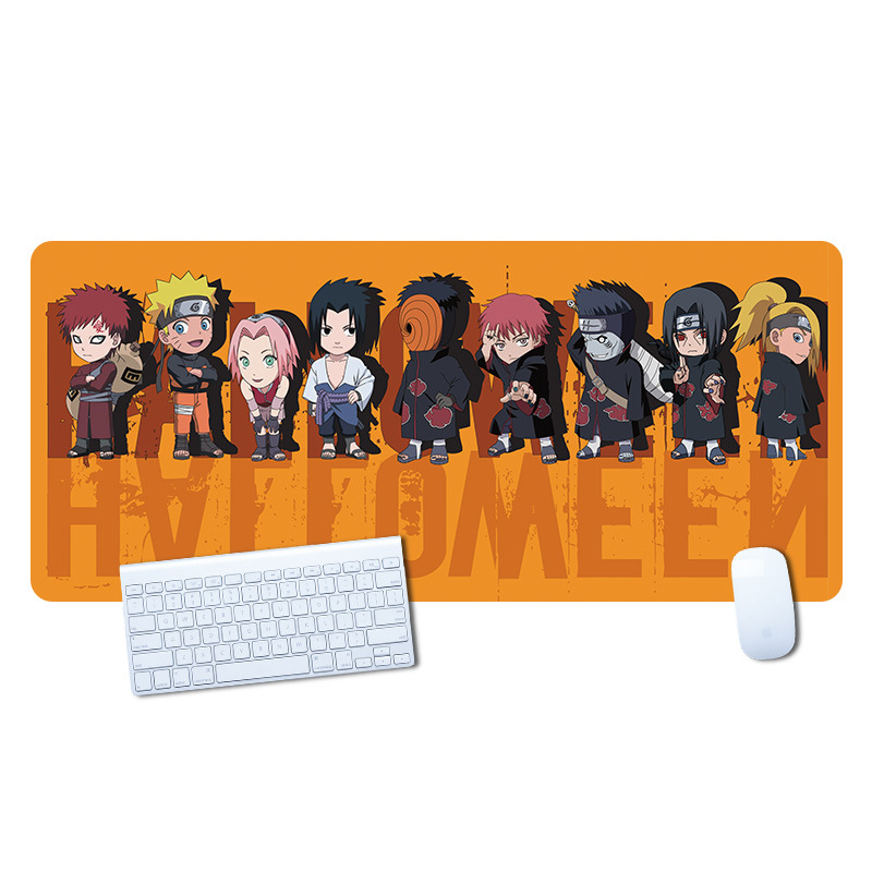 Naruto mouse pad, oversized Naruto Sasuke anime computer keyboard pad, office game, esports, study desk pad. 