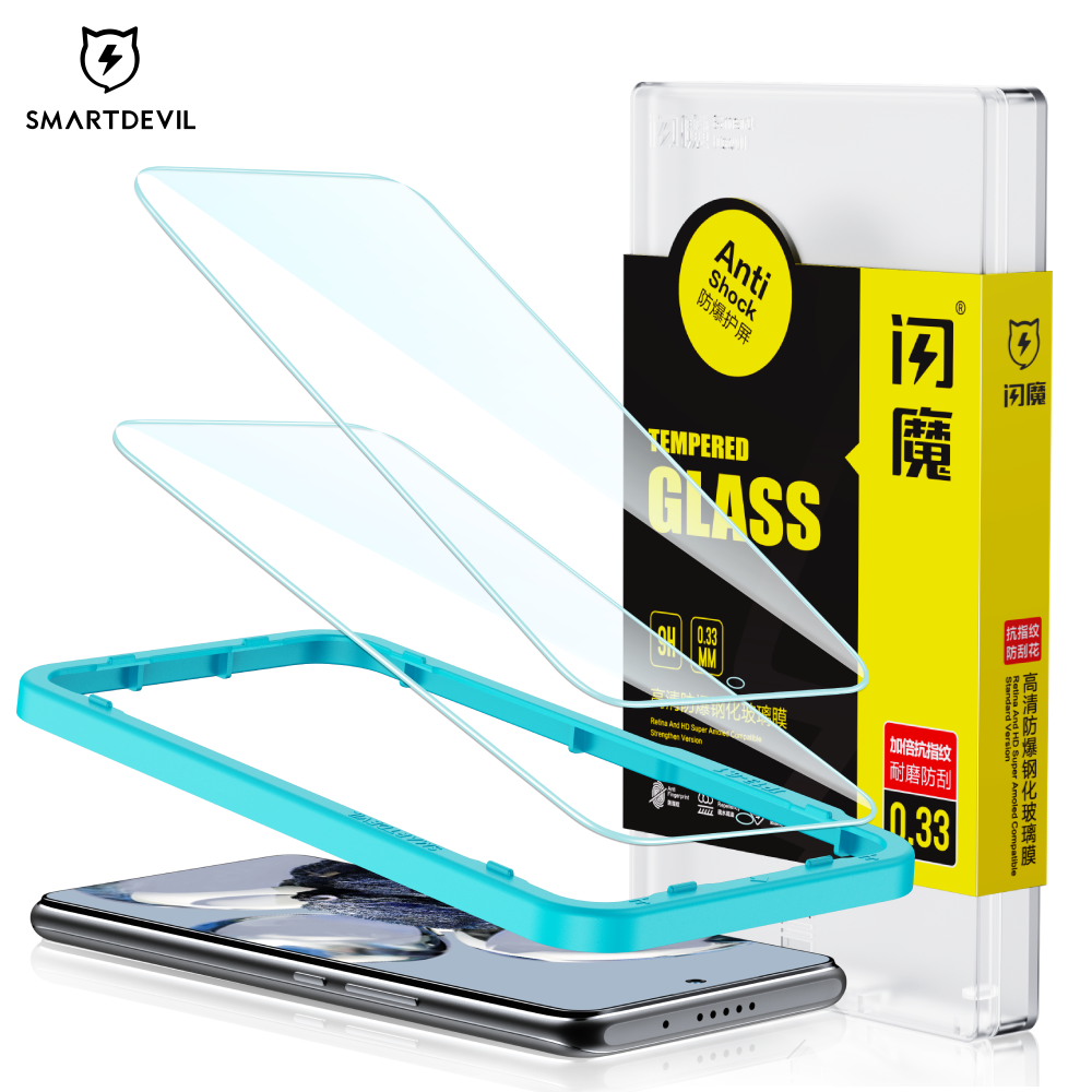 SmartDevil 2 PCS Screen Protector For Xiaomi mi 11T 12T Pro HD Tempered Glass For Xiaomi mi 11T Easy Install With Repair Liquid