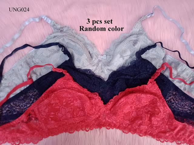 3 Pieces Combo Pack Net Bra for Women